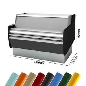 Pokladní stolek - 1310mm - s LED osvětlením - standardně s černým předním panelem