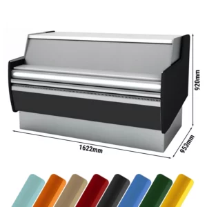 Pokladní stolek - 1620mm - s LED osvětlením - standardně s černým předním panelem