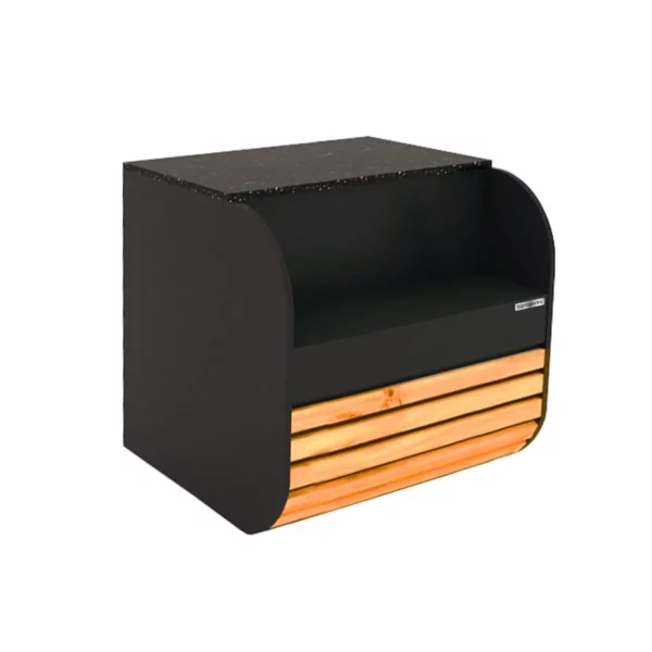 Dortová vitrína - 1540 mm - s LED osvětlením a 3 policemi - včetně pokladního stolu 1100 mm - Image 8