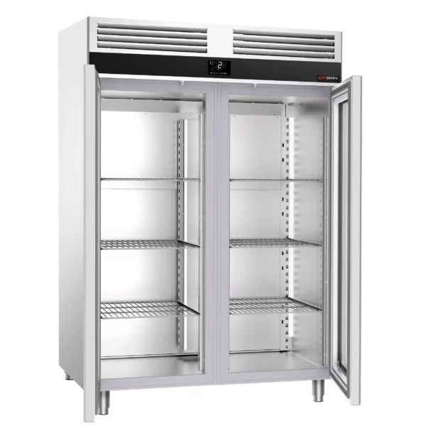 Chladnička PREMIUM - GN 2/1 - 1400 litrů - se 2 skleněnými dvířky - Image 4