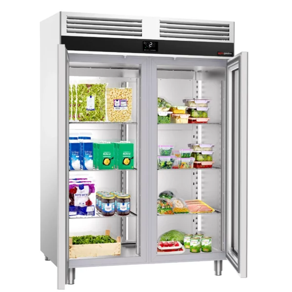 Chladnička PREMIUM - GN 2/1 - 1400 litrů - se 2 skleněnými dvířky