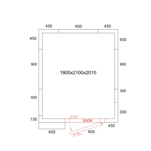 Chladící box - 1,8 x 2,1 m - výška: 2,01 m - 5,88 m3 - Image 3