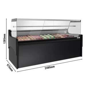 Chladící pult - 2480 mm - s LED osvětlením a 1 policí