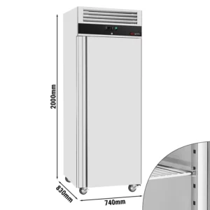 Chladnička ECO - 400 litrů - s 1 dvířky - vnitřek dvířek z nerezu