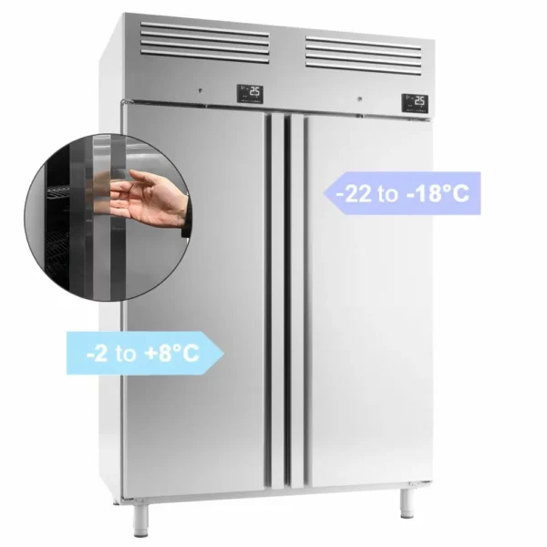 Chladnička s mrazákem PREMIUM PLUS - GN 2/1 - 1220 litrů - se 2 dveřmi - Image 5
