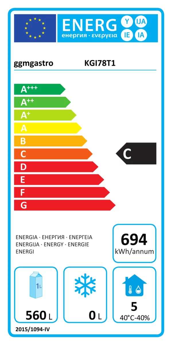 Chladnička PREMIUM PLUS - GN 2/1 - 560 litrů - s 1 dveřmi - Image 12