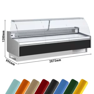 Chladící pult - 2800mm - standardně s černým předním panelem