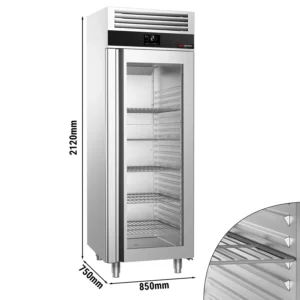 Chladnička PREMIUM PLUS - GN 2/1 - 560 litrů - s 1 skleněnými dvířky
