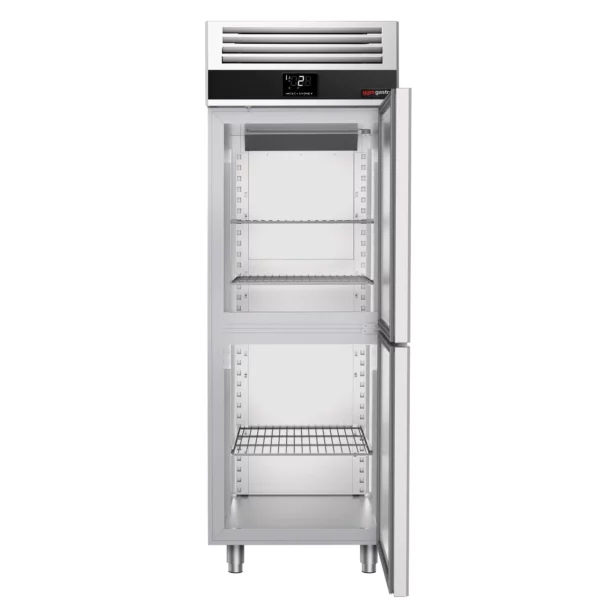 Chladnička PREMIUM - GN 2/1 - 700 litrů - se 2 nerezovými polovičními dveřmi - Image 7
