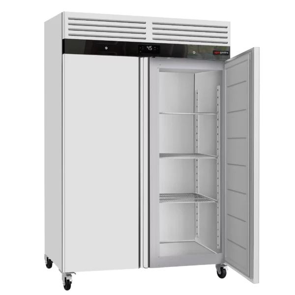 Chladnička ECO - GN 2/1 - 1400 litrů - se 2 dvířky - vnitřek dvířek z plastu - Image 8