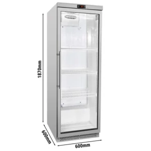 Úložná chladnička ECO - 400 litrů - s 1 skleněnými dvířky
