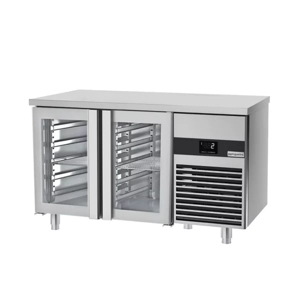 Chladící stůl PREMIUM - 1400x700mm - se 2 skleněnými dveřmi - Image 4