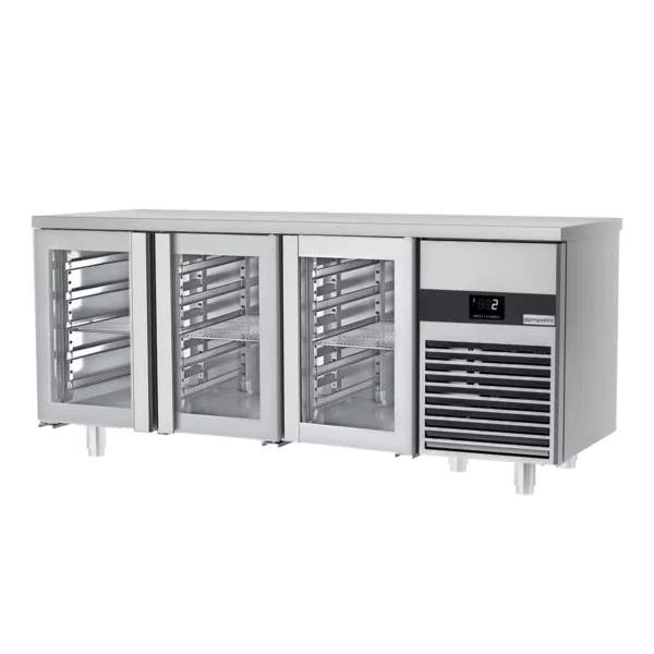 Chladící stůl PREMIUM - 1860x700mm - se 3 skleněnými dveřmi - Image 2
