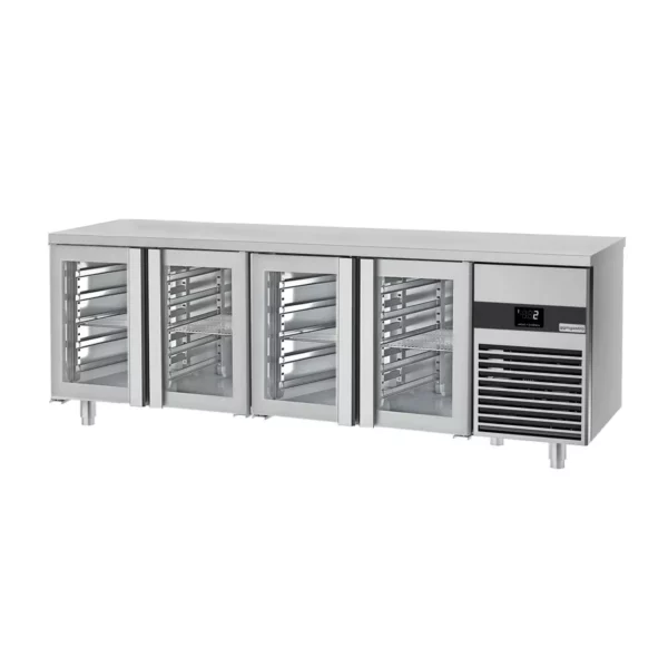 Chladící stůl PREMIUM - 2300x700mm - se 4 skleněnými dveřmi - Image 2