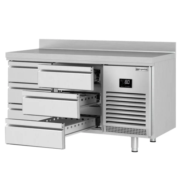 Chladící stůl PREMIUM PLUS - 1468x700 mm - 6 zásuvek a zásuvka - Image 8