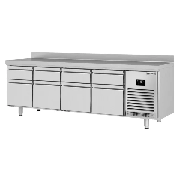Chladící stůl PREMIUM PLUS - 2452 x 600 mm - 8 zásuvek a zásuvka - Image 9