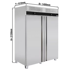 Kombinace chladničky a mrazničky PREMIUM-GN 2/1 - 1400 litrů - 2 dveře