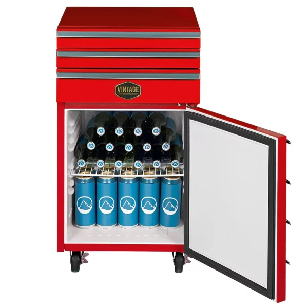 GASTRO COOL | Chladnička „dílenský vozík“ - 50 litrů - 1 dveře - červená - Image 6