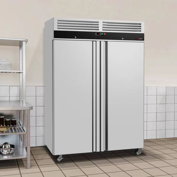 Mraznička ECO - GN 2/1 - 1400 litrů - se 2 dveřmi - nerezové vnitřní dveře - Image 4