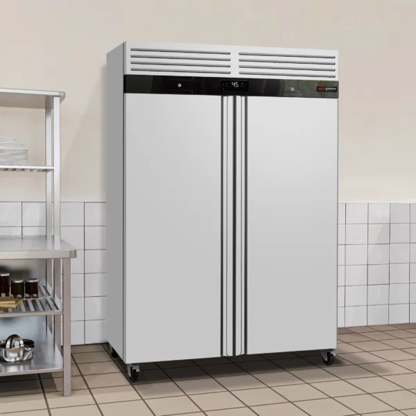 Chladnička ECO - GN 2/1 - 1400 litrů - se 2 dvířky - vnitřek dvířek z plastu - Image 2