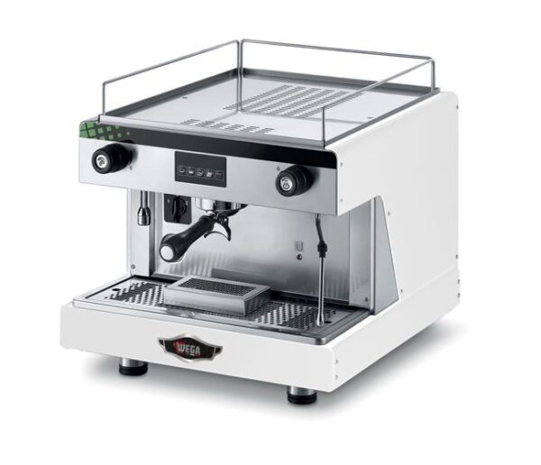 Kávovar Wega, 1-skupina, elektronická, biela, Wega, 5L, 230V/2900W, 530x555x(H)515mm