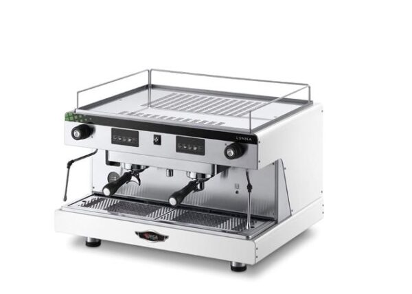 Kávovar Wega, 2-skupina, elektronická, biela, Wega, 10,5L, 400V/3700W, 740x555x(H)515mm