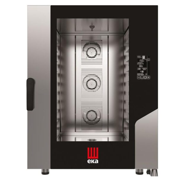 Konvekčná parná pec Millennial Black Mask Bakery, 10× 600×400 mm – elektronické ovládanie, elektrická, Tecnoeka, 400V/15500W, 850x1035x(H)1130mm