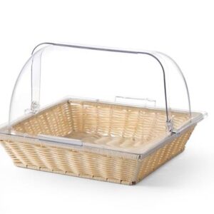 Kôš na pečivo s krytom Rolltop, HENDI, kôš s vekom, GN 2/3, 365x335x(H)245mm