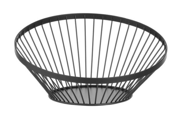 Košík na ovoce šikmý, kulatý, černý, HENDI, ø280x(H)130mm - Image 3