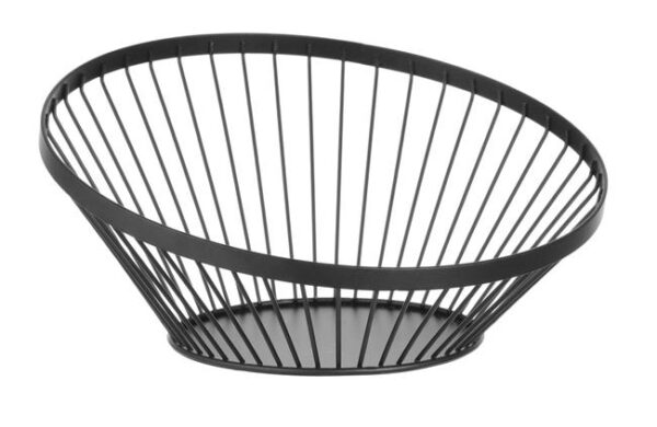Košík na ovoce šikmý, kulatý, černý, HENDI, ø280x(H)130mm - Image 4