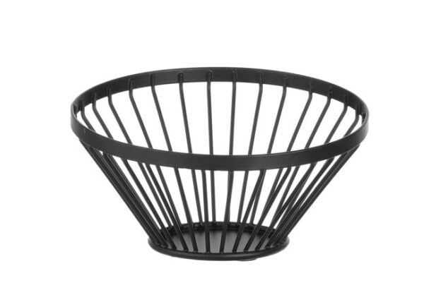 Košík na ovoce šikmý, kulatý, černý, HENDI, ø280x(H)130mm - Image 5