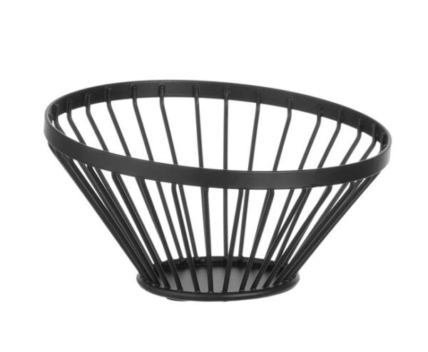 Košík na ovoce šikmý, kulatý, černý, HENDI, ø280x(H)130mm - Image 6