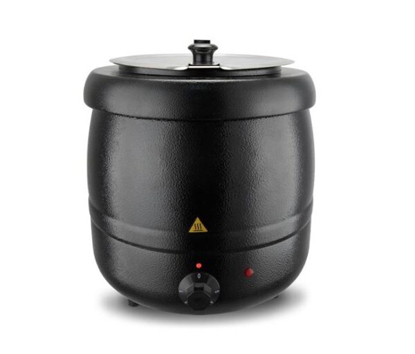 Kotlík na polievku, HENDI, Kitchen Line, 8L, Čierna, 230V/400W, ø330x(H)363mm