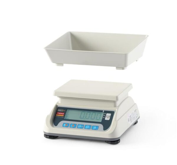 Kuchyňská váha LCD s legalizací, řada ECO+, TEM, 255x264x(H)189mm - Image 3
