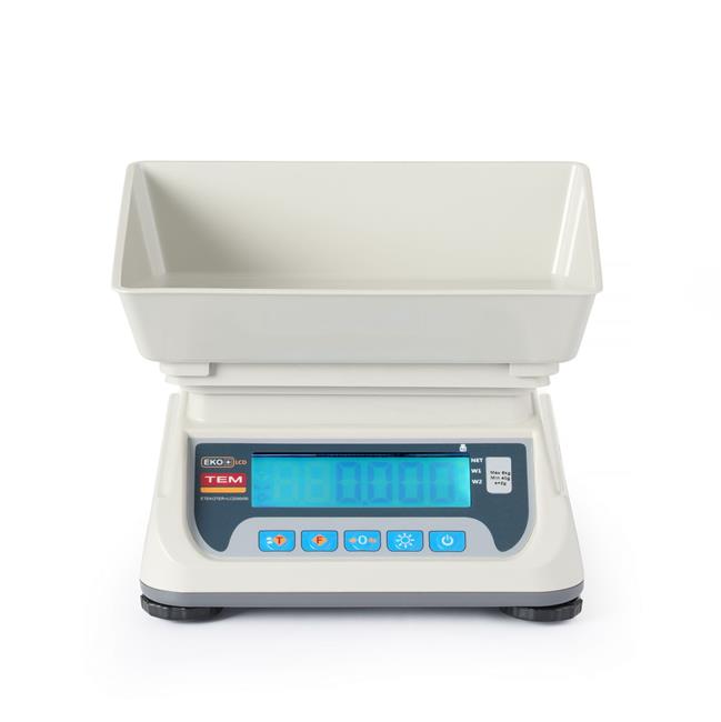 Koupit váhu s LCD s portem RS232 a legalizací, řada ECO+, TEM, 255x264x(H)189mm - Obrázek 5