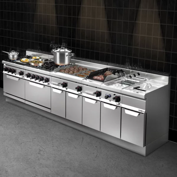 Plynový sporák - 34,5 kW - 4 hořáky - Image 5