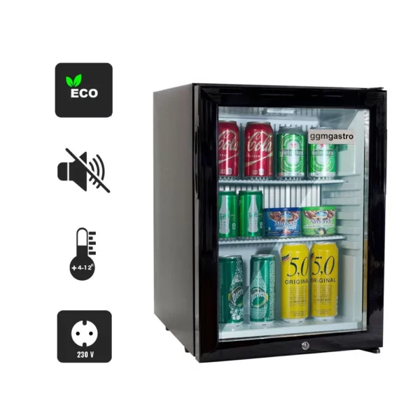 Minibar chladnička - s 1 skleněnými dveřmi - tichá & uzamykatelná - Image 8