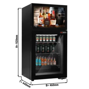 Minibar freezer - 460mm - with built-in 19tipalcový LCD displej