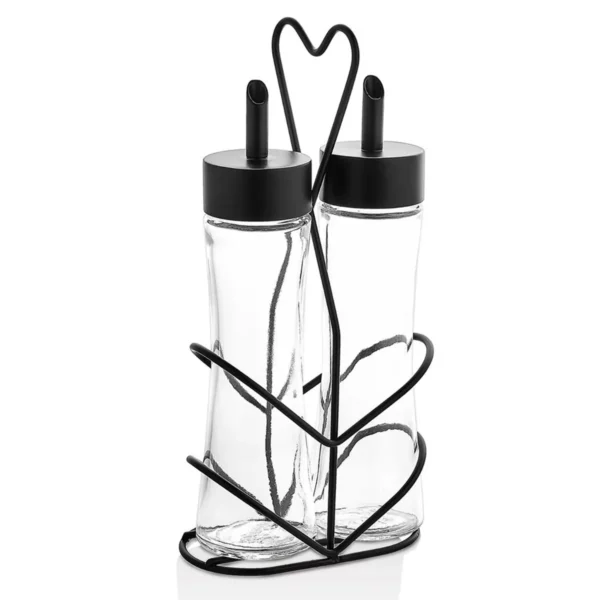 Cruet - 2 díly - ve stojanu - ocet a olej - Image 2