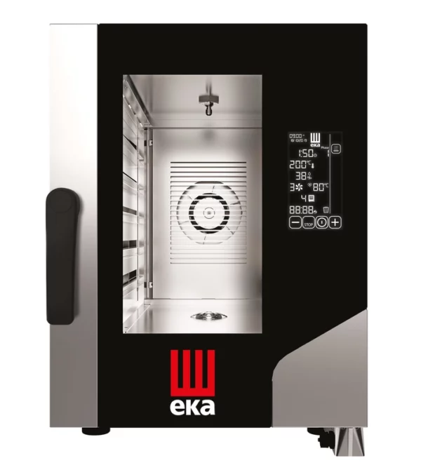 Konvekční parní trouba Millennial Black Mask Gastro Compact 6x GN 1/1, elektrická, elektronické ovládání, Tecnoeka, 400V/7800W, 500x930x(H)700mm