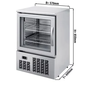 Mini mrazák PREMIUM PLUS - 95 litrů - s 1 skleněnými dvířky