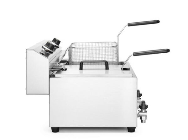 Manuální fritéza Profi Line s vypouštěcím kohoutkem, 2× 8 l, HENDI, Profi Line, 16L, 230V/7000W, 610x515x(H)369mm - Image 8