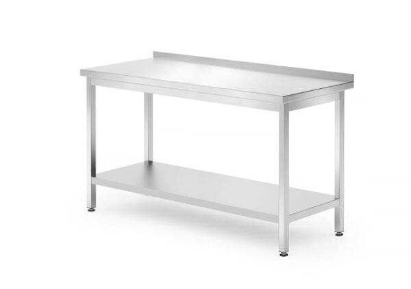 Nástěnný stůl s policí - montovaný, hloubka 700 mm, HENDI, Kitchen Line, 1800x700x(H)850mm - Image 4