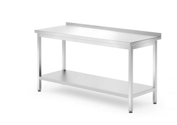 Nástěnný stůl s policí - montovaný, hloubka 700 mm, HENDI, Kitchen Line, 1800x700x(H)850mm - Image 5
