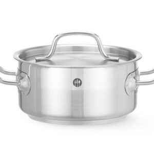 Nízky hrniec – s pokrievkou, HENDI, Profi Line, 12L, ø320x(H)150mm