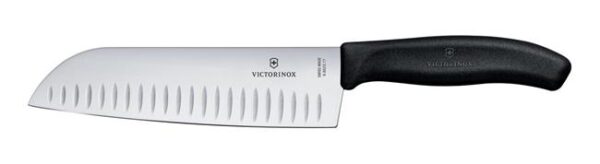 Nůž Santoku s kulatou ocílkou, Victorinox, Černá, (L)298mm - Image 2