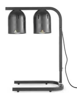 Dvoulampový ohřívač jídel, HENDI, Černá, 230V/250W, 500x352x(H)578mm