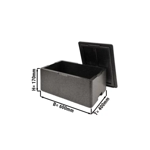 Termobox GN 1/1 - 20,2 litru | Izolovaný box | Polystyrenový box | Polibox | Zahřívací box