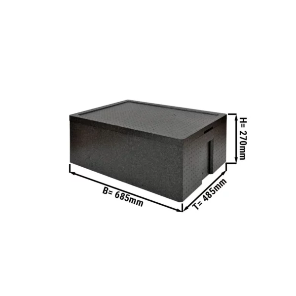 Termobox Maxi - 55,8 litrů | Izolovaný box | Polystyrenový box | Polibox | Zahřívací box