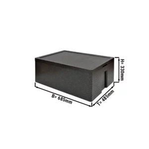 Termobox Maxi - 71,7 litrů | Izolovaný box | Polystyrenový box | Polibox | Zahřívací box
